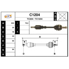 C1204 SNRA Приводной вал