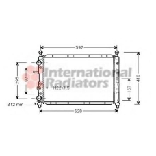 73002050 VAN WEZEL Радиатор, охлаждение двигателя