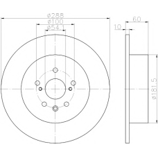 MDC1950 MINTEX Тормозной диск