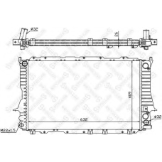10-25053-SX STELLOX Радиатор, охлаждение двигателя
