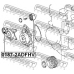 0187-2ADFHV FEBEST Натяжной ролик, поликлиновой  ремень