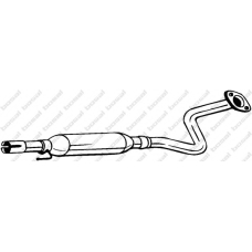 279-181 BOSAL Средний глушитель выхлопных газов