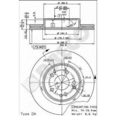 BS 8074 BRECO Тормозной диск