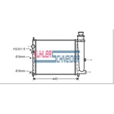0709401 KUHLER SCHNEIDER Радиатор, охлаждение двигател
