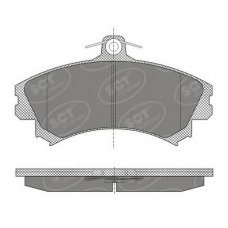 SP 602 PR SCT Комплект тормозных колодок, дисковый тормоз