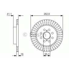 0 986 479 V35 BOSCH Тормозной диск
