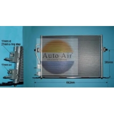 16-6512 AUTO AIR GLOUCESTER Конденсатор, кондиционер