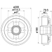 MBD192 MINTEX Тормозной барабан