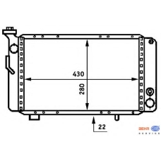 8MK 376 707-131 HELLA Радиатор, охлаждение двигателя