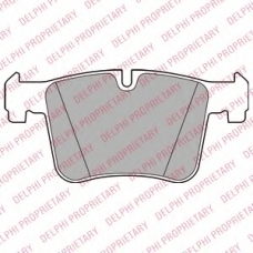 LP2234 DELPHI Комплект тормозных колодок, дисковый тормоз