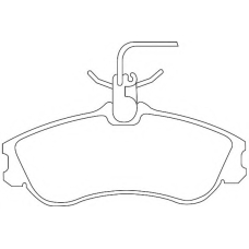 WBP23124A WAGNER LOCKHEED Комплект тормозных колодок, дисковый тормоз