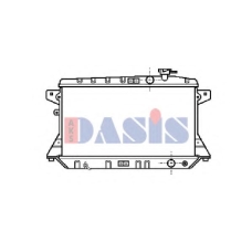 100520N AKS DASIS Радиатор, охлаждение двигателя