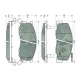 GDB3157<br />TRW<br />Комплект тормозных колодок, дисковый тормоз