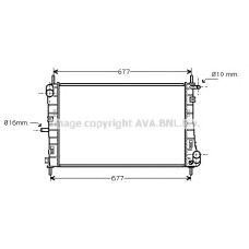 FDA2338 AVA Радиатор, охлаждение двигателя