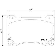P 30 052 BREMBO Комплект тормозных колодок, дисковый тормоз