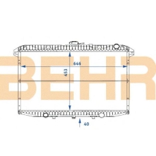 0100470 BEHR Radiator