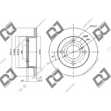 BD1570 DJ PARTS Тормозной диск