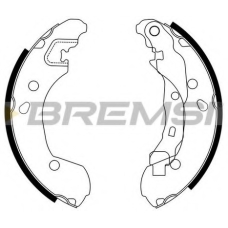 GF0862 BREMSI Комплект тормозных колодок