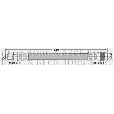 BBH6231 BORG & BECK Тормозной шланг