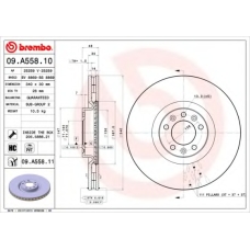 09.A558.11 BREMBO Тормозной диск