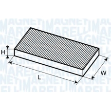 350203063180 MAGNETI MARELLI Фильтр, воздух во внутренном пространстве