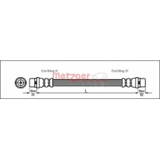4110350 METZGER Тормозной шланг