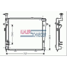 5700581 KUHLER SCHNEIDER Радиатор, охлаждение двигател