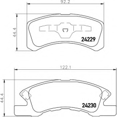 8DB 355 012-051 HELLA Комплект тормозных колодок, дисковый тормоз
