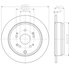 MDC2231 MINTEX Тормозной диск