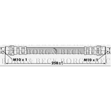 BBH7299 BORG & BECK Тормозной шланг