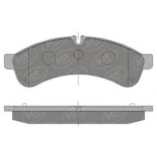 SP 463 SCT Комплект тормозных колодок, дисковый тормоз