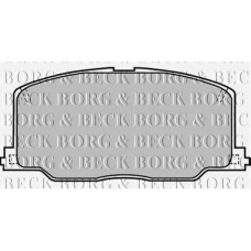 BBP1168 BORG & BECK Комплект тормозных колодок, дисковый тормоз