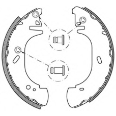 BSA2137.00 OPEN PARTS Комплект тормозных колодок