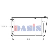 040220N AKS DASIS Радиатор, охлаждение двигателя