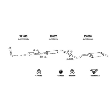 930564S TESH Exhaust system