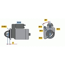 0 001 208 517 BOSCH Стартер