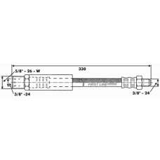 FBH6538 FIRST LINE Тормозной шланг