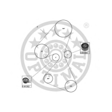 SK-1391 OPTIMAL Комплект ремня ГРМ