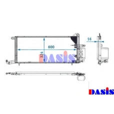 332070N AKS DASIS Конденсатор, кондиционер