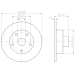 MDC830 MINTEX Тормозной диск