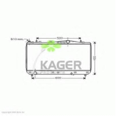31-3324 KAGER Радиатор, охлаждение двигателя