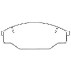 ASN-153 AISIN Комплект тормозных колодок, дисковый тормоз