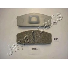 PA-105AF JAPANPARTS Комплект тормозных колодок, дисковый тормоз