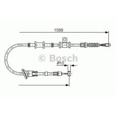 1 987 482 246 BOSCH Трос, стояночная тормозная система