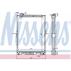 62524A NISSENS Радиатор, охлаждение двигателя