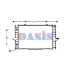 220520N AKS DASIS Радиатор, охлаждение двигателя