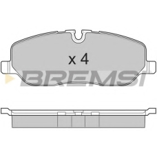 BP3206 BREMSI Комплект тормозных колодок, дисковый тормоз