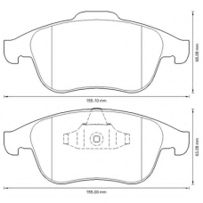 573316B BENDIX Комплект тормозных колодок, дисковый тормоз