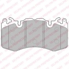 LP2187 DELPHI Комплект тормозных колодок, дисковый тормоз