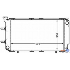 8MK 376 772-551 HELLA Радиатор, охлаждение двигателя